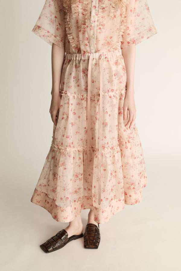 Emily Organza Tiered Skirt