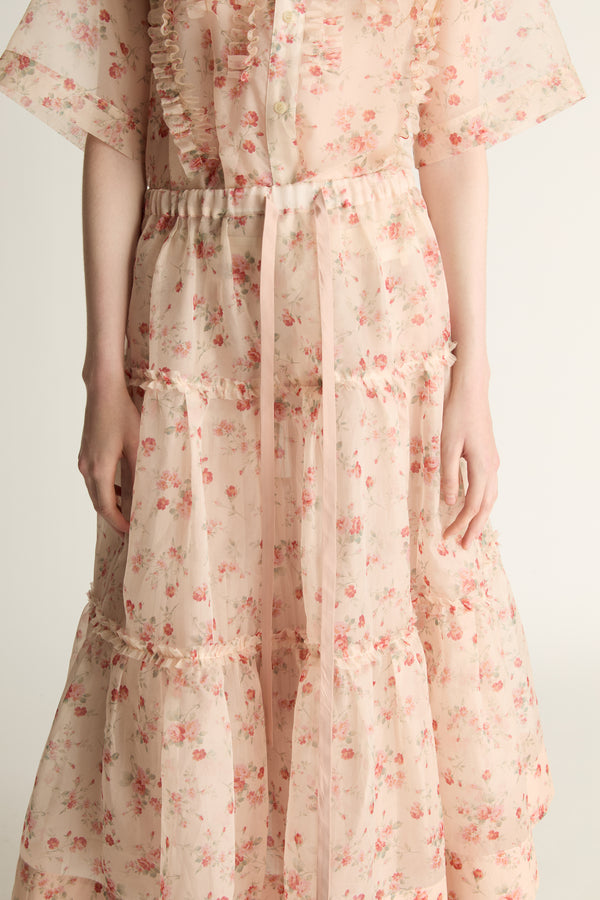 Emily Organza Tiered Skirt