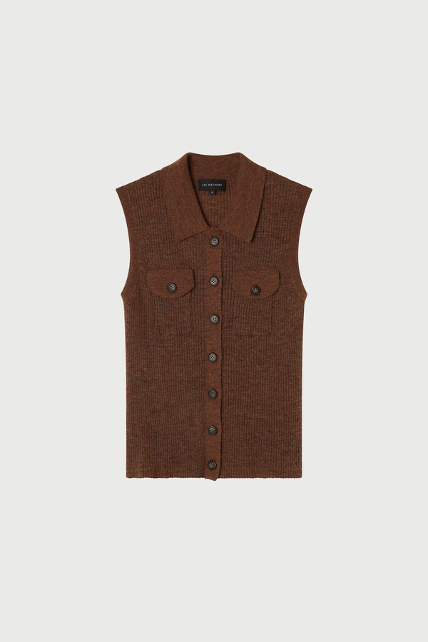 Eve Sleeveless Cardigan