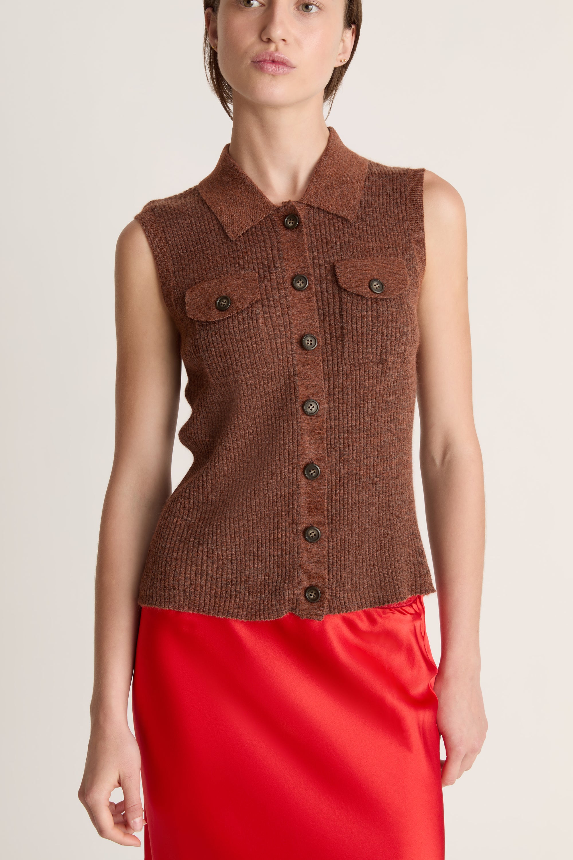 Eve Sleeveless Cardigan
