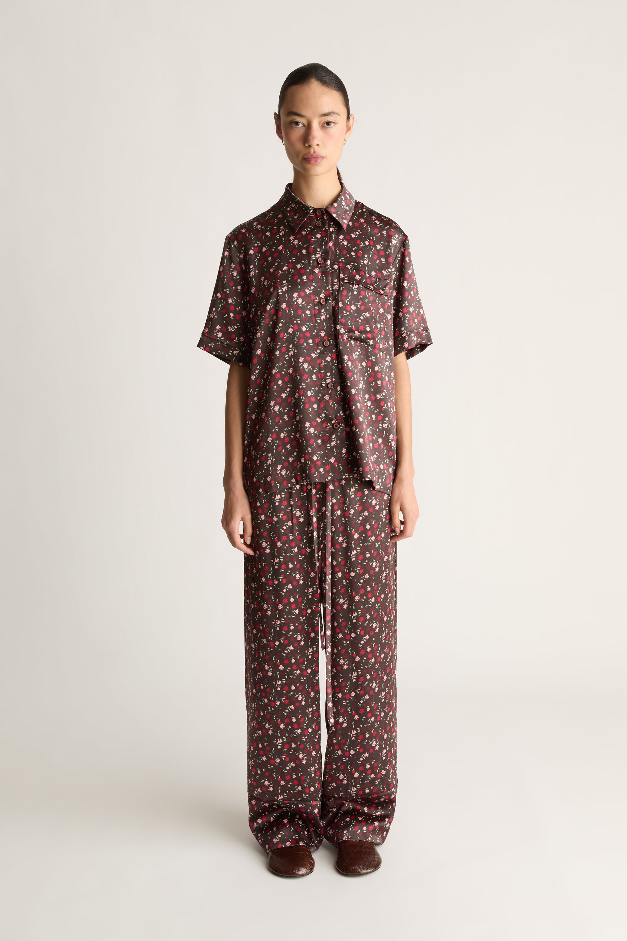 Flora Silk SS Shirt