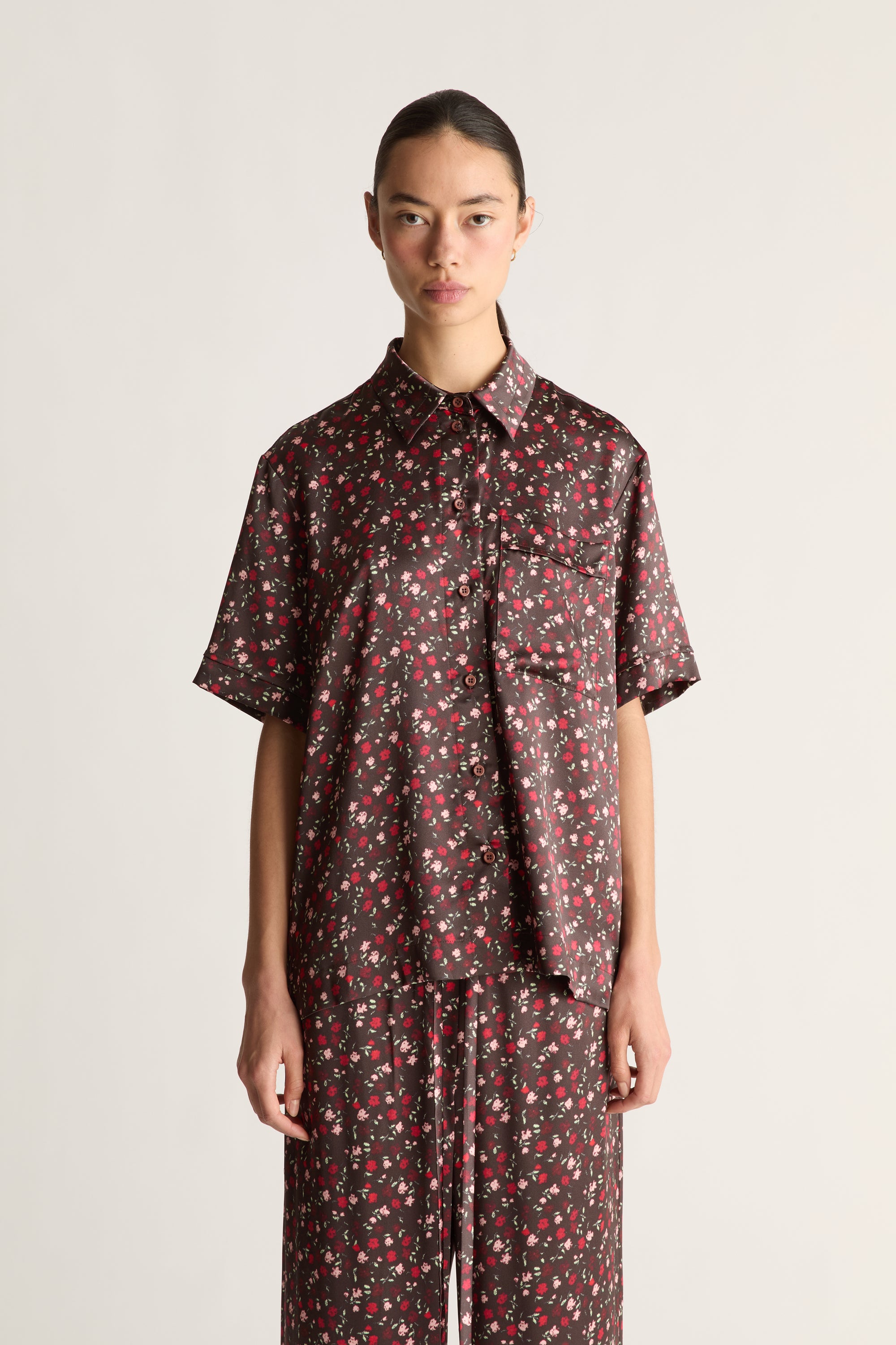 Flora Silk SS Shirt