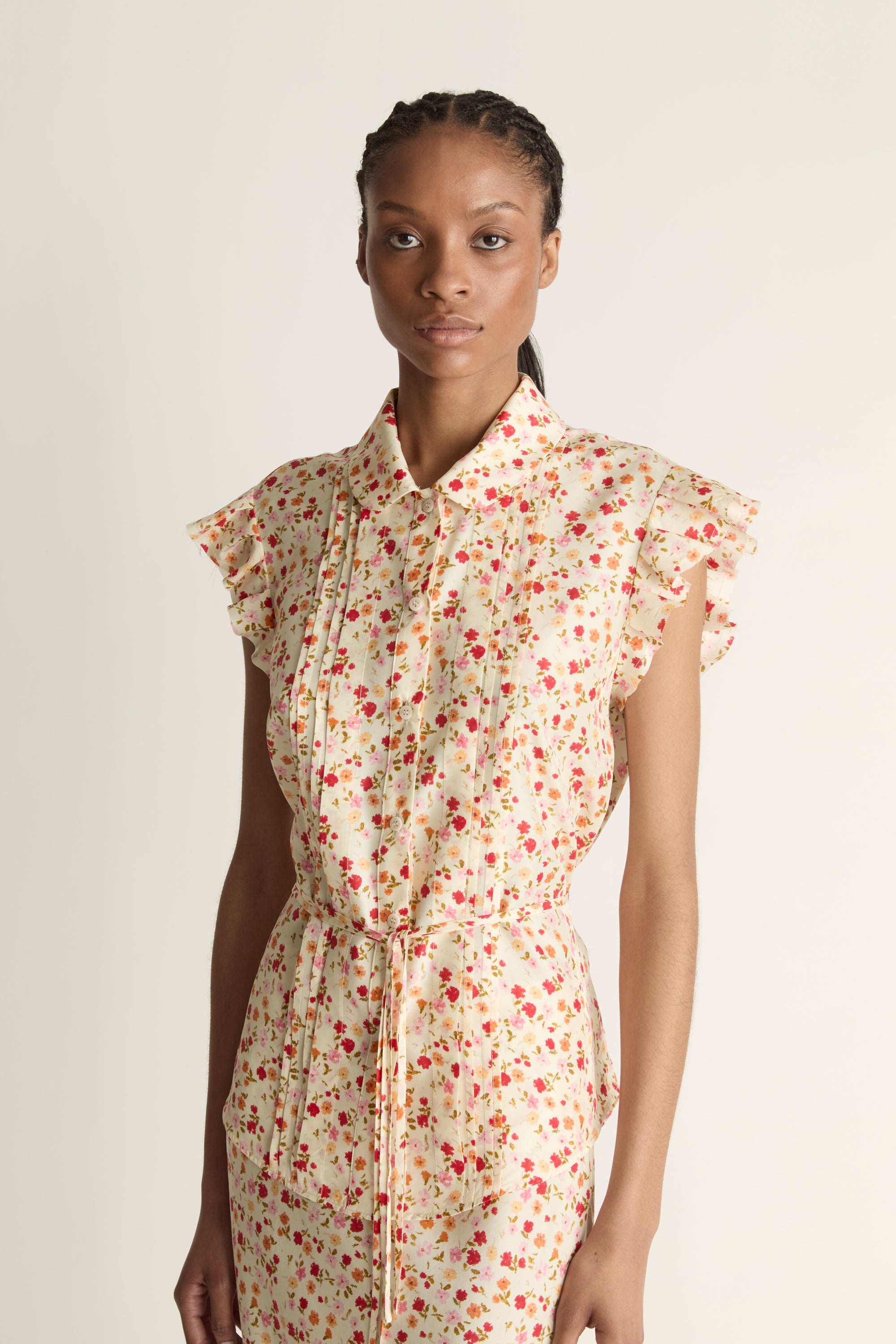 Flora Silk SS Shirt