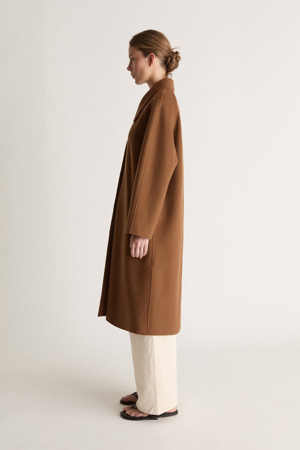 Florentine Drop Collar Cashmere Coat