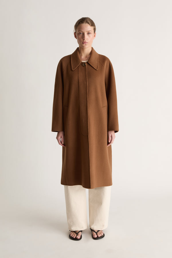 Florentine Drop Collar Cashmere Coat