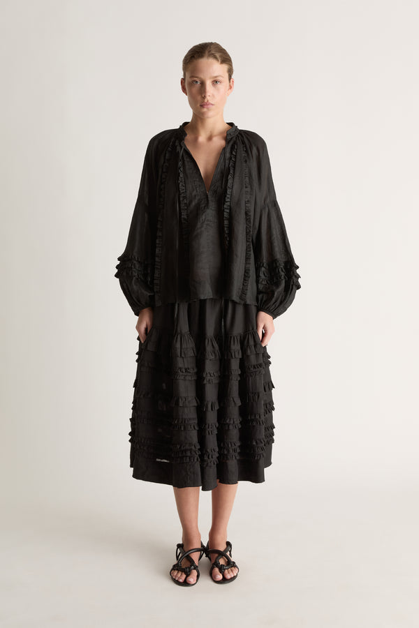 Helene Gathered Blouse