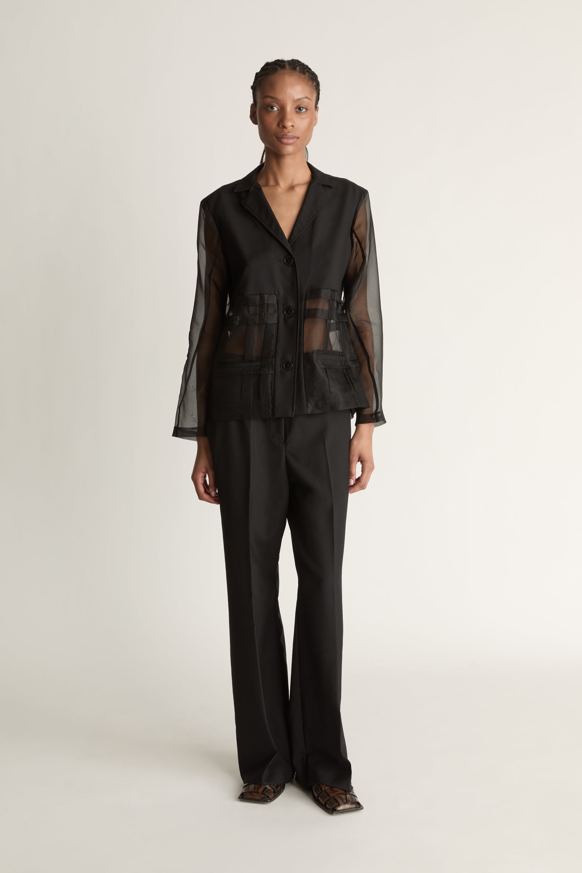 Innes Organza Spliced Shirt
