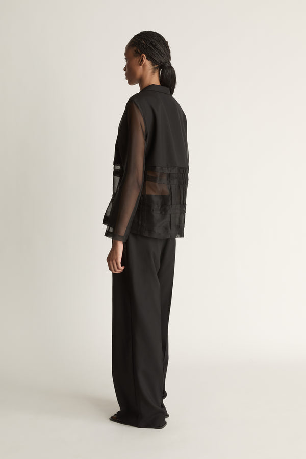 Innes Organza Spliced Shirt