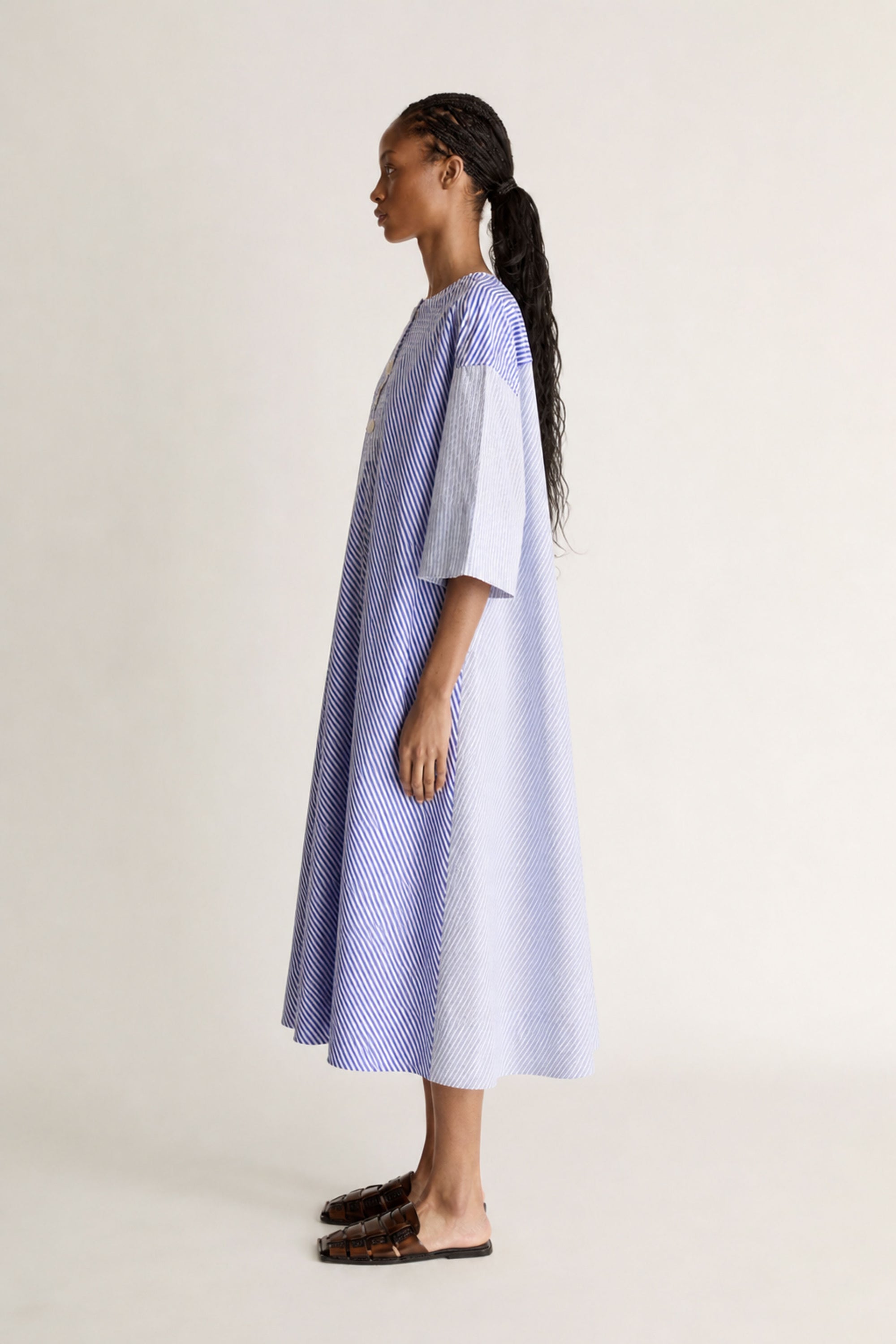 Ivy Stripe Shirt Dress
