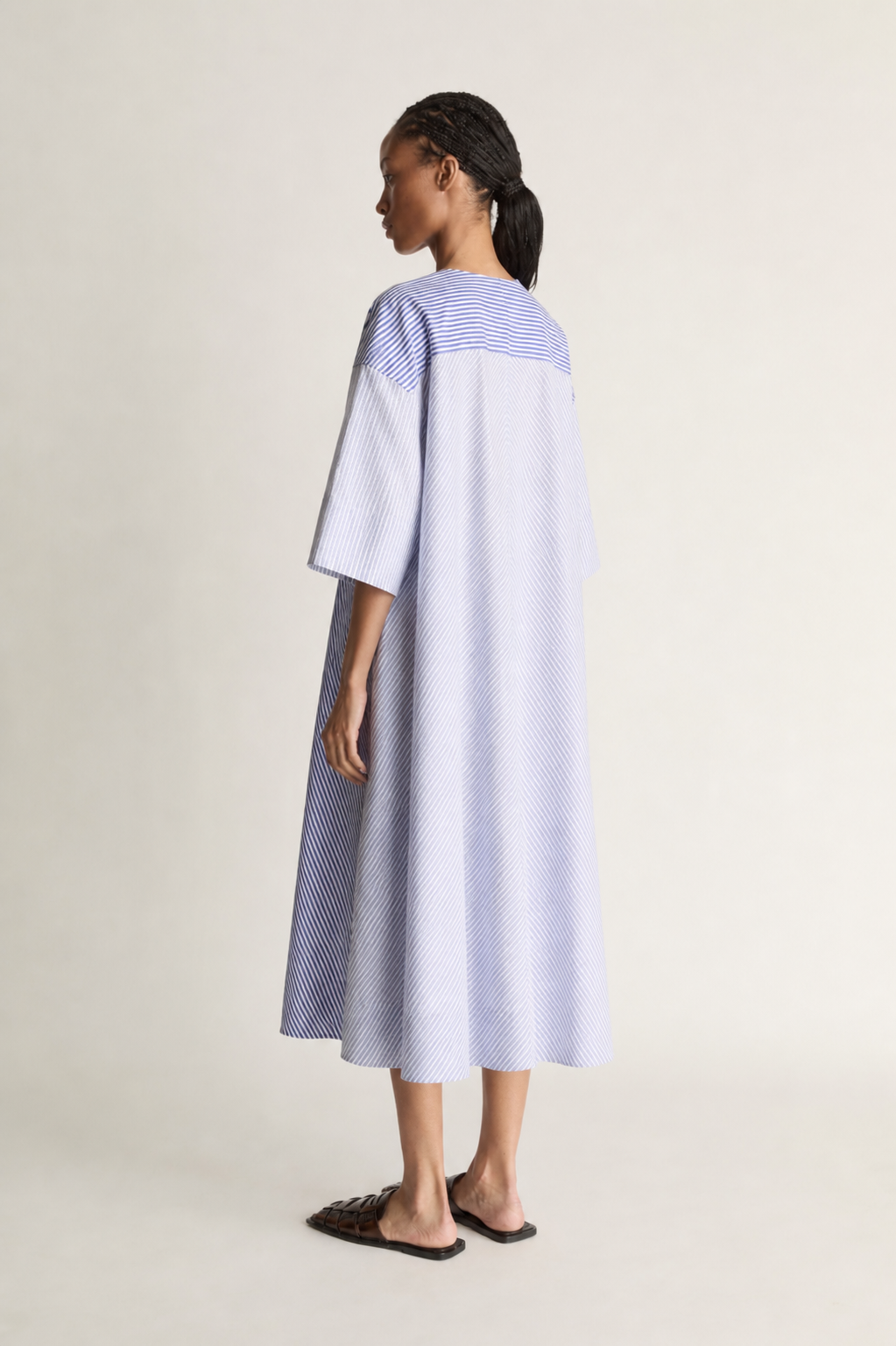 Ivy Stripe Shirt Dress