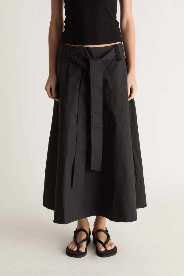 LM Poplin Flare Skirt
