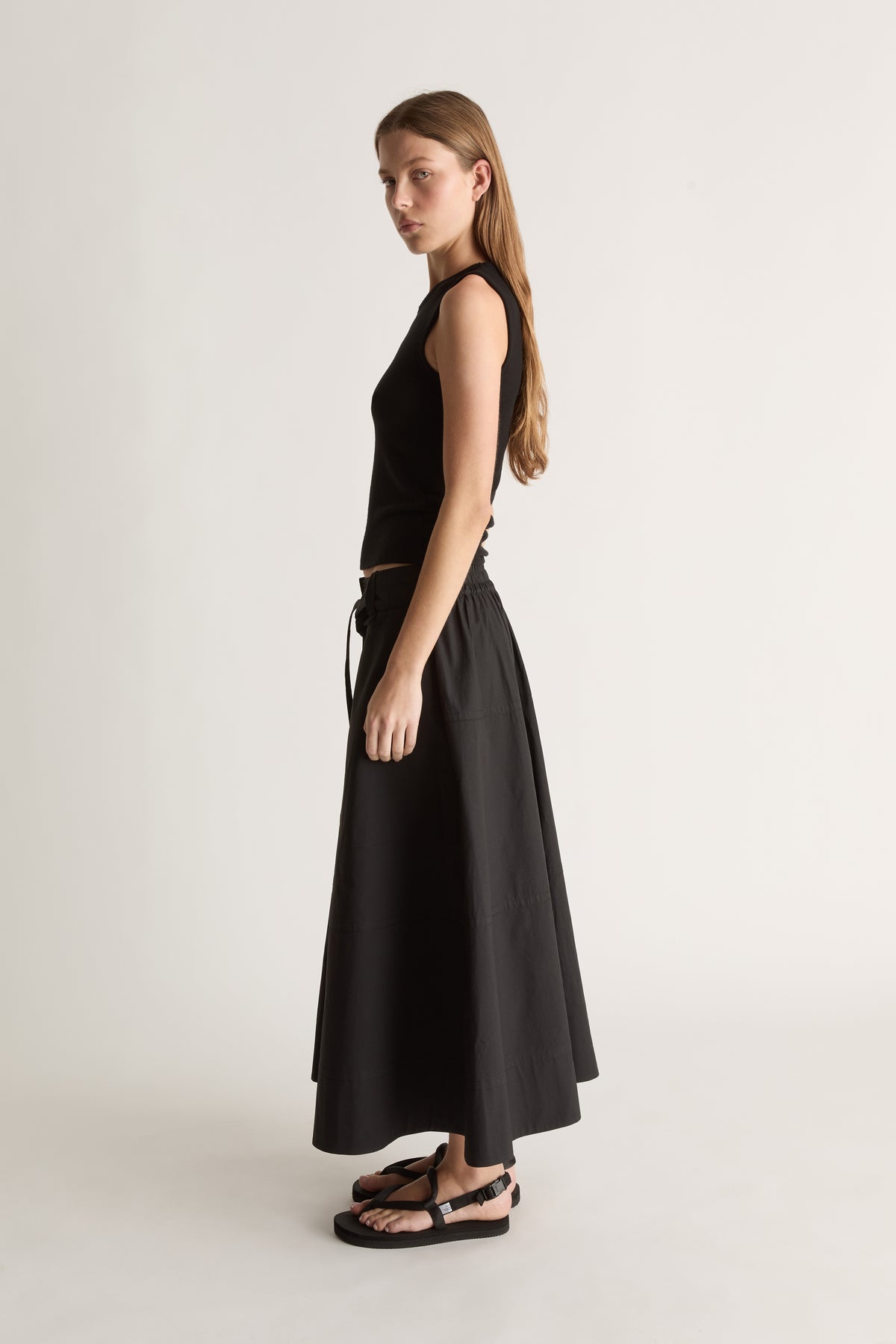 LM Poplin Flare Skirt