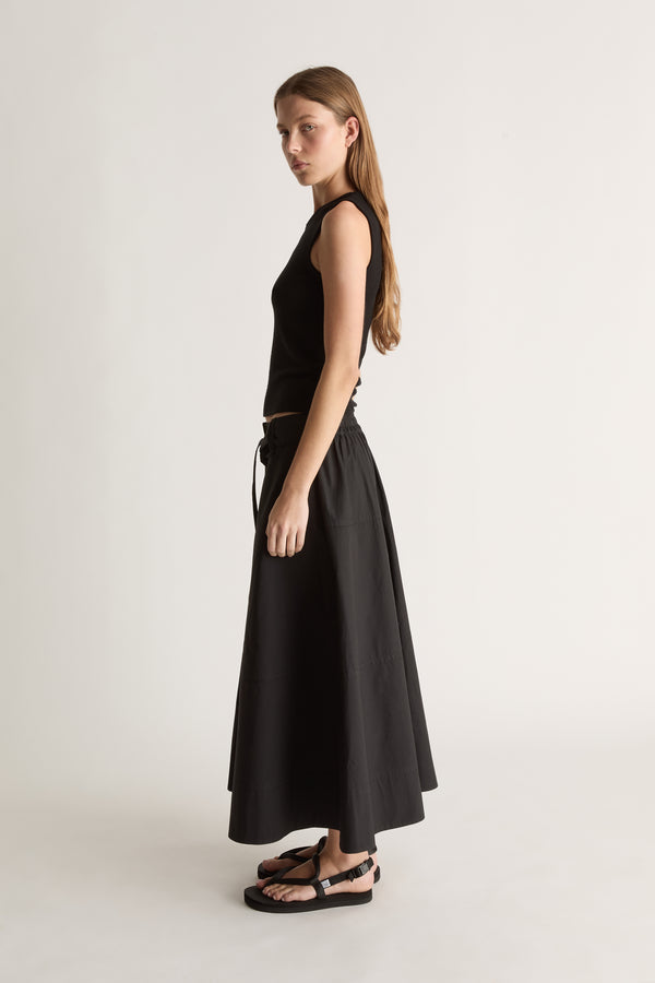 LM Poplin Flare Skirt