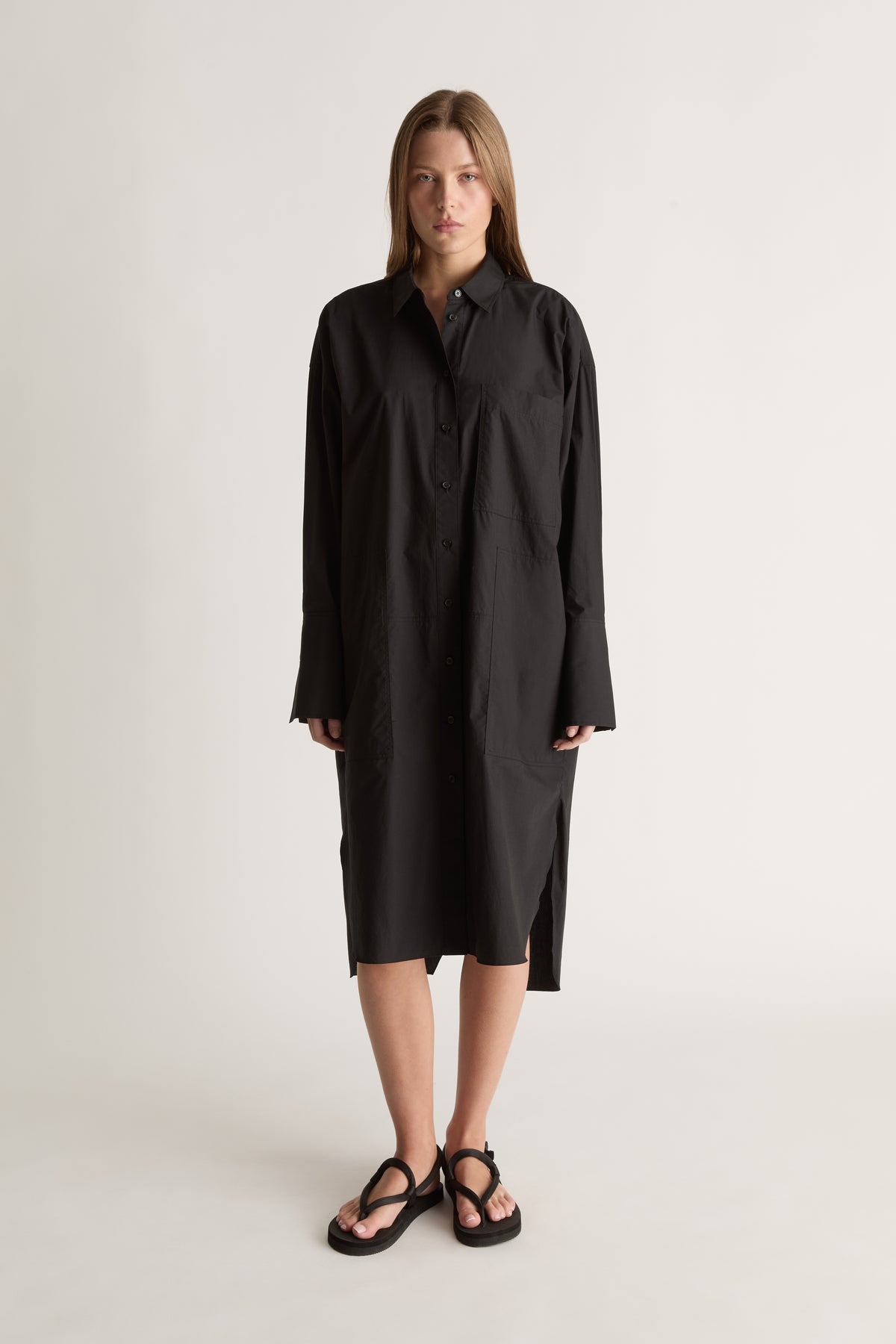 LM Poplin LS Shirt Dress