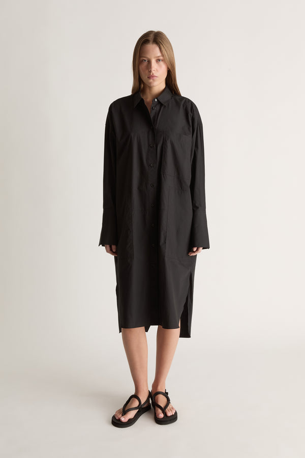 LM Poplin LS Shirt Dress