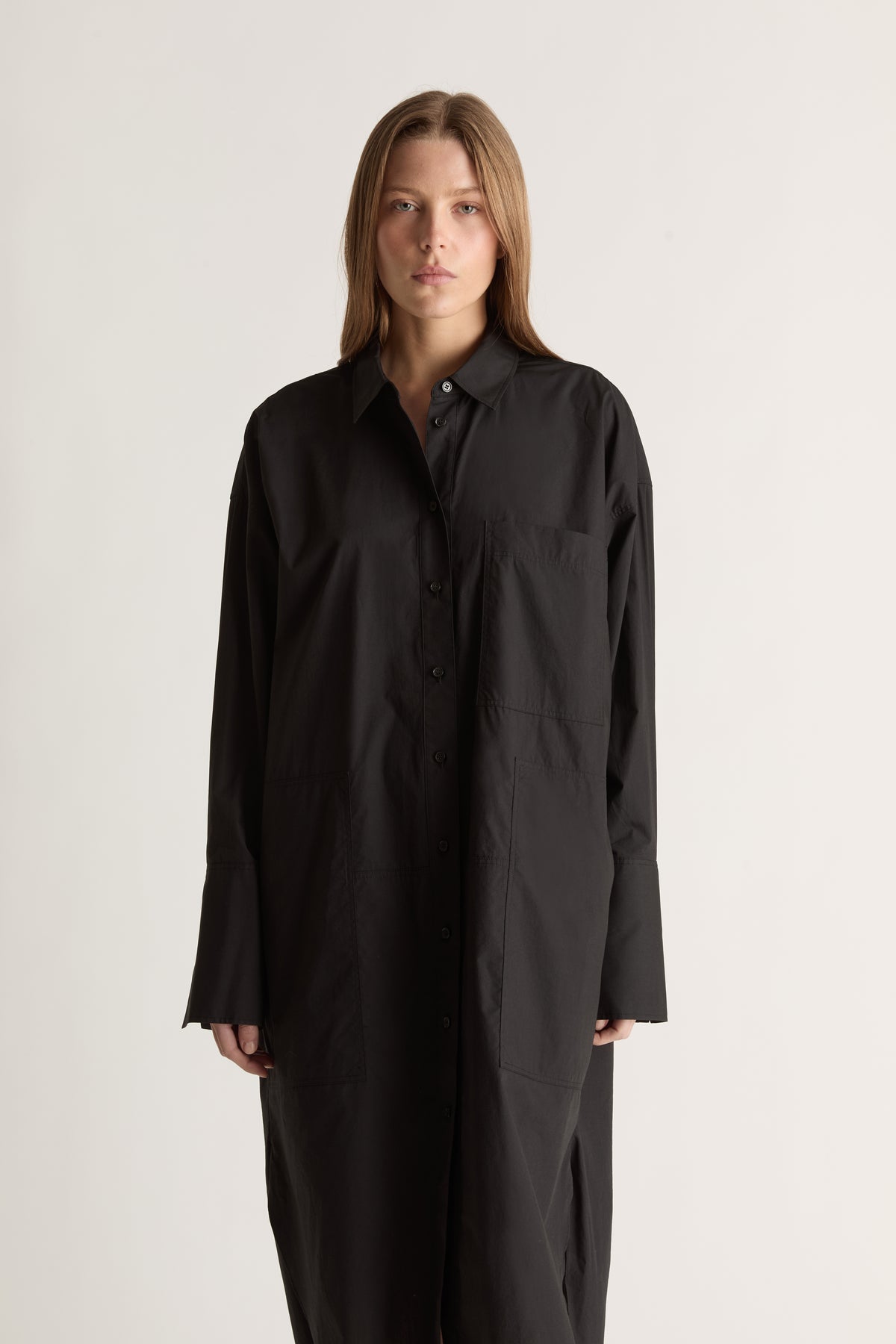 LM Poplin LS Shirt Dress