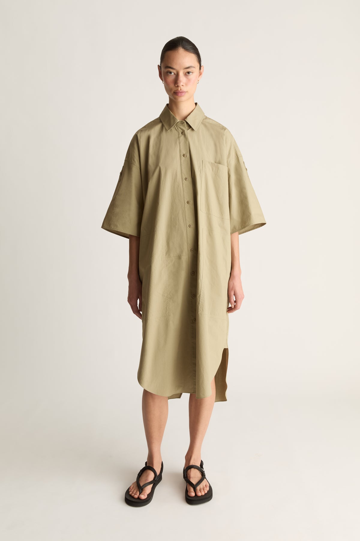 LM Poplin SS Shirt Dress