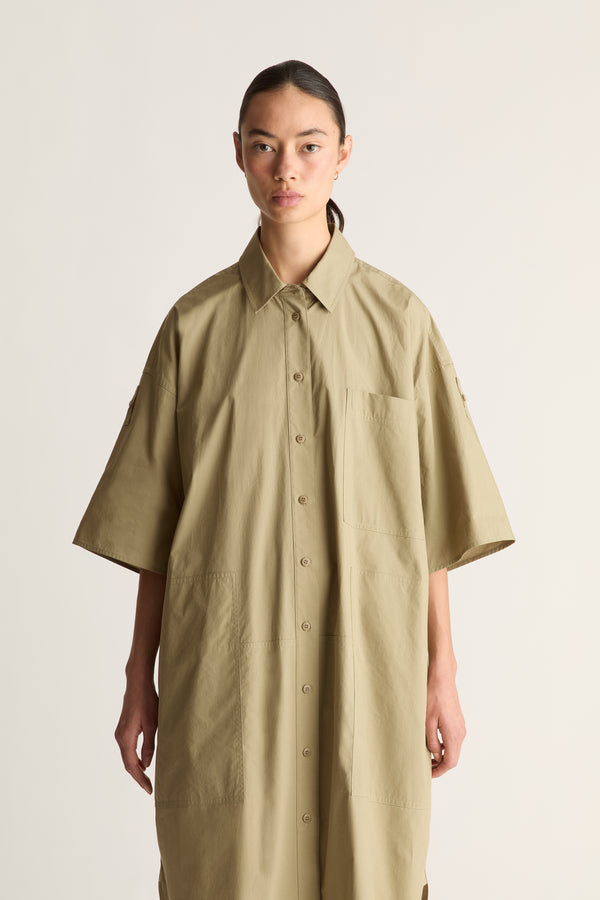 LM Poplin SS Shirt Dress