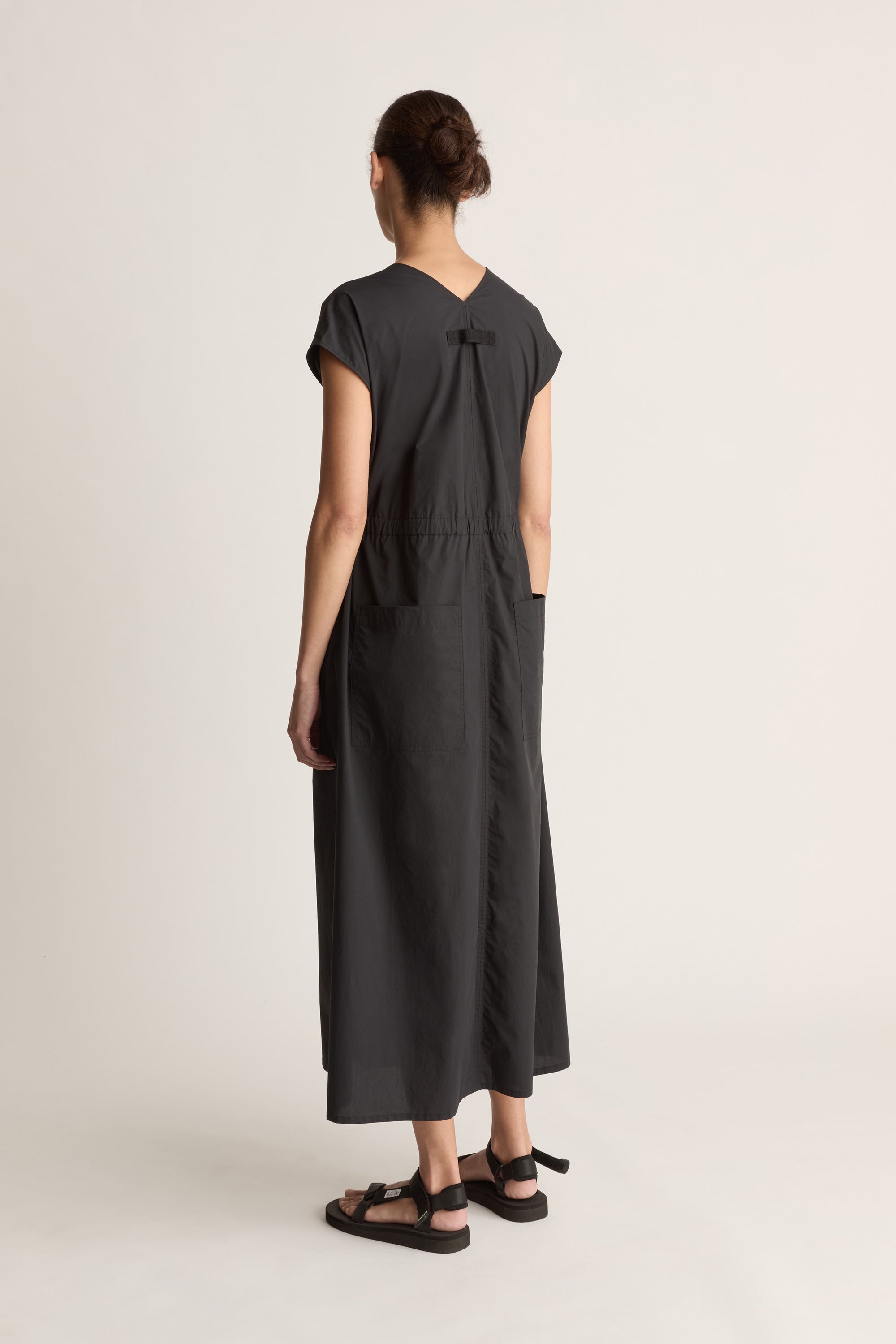 LM Poplin V Neck Dress