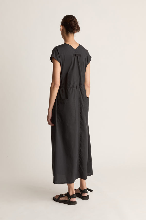 LM Poplin V Neck Dress
