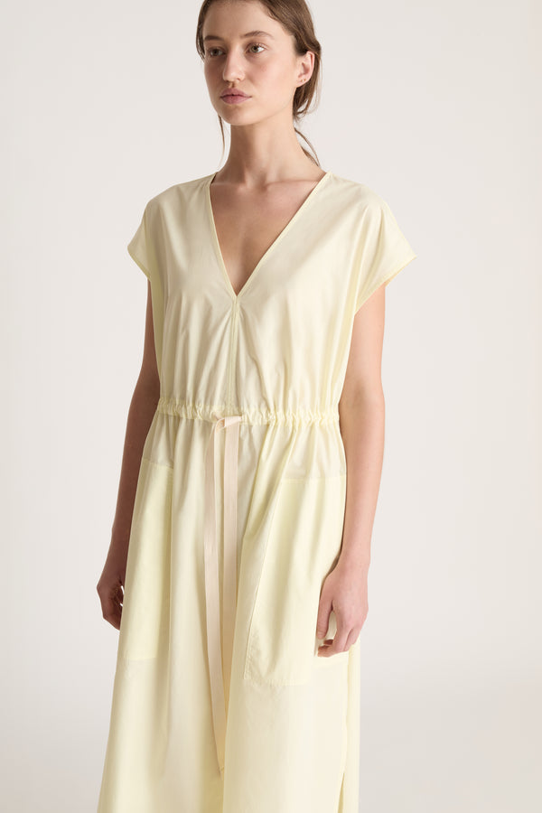 LM Poplin V Neck Dress