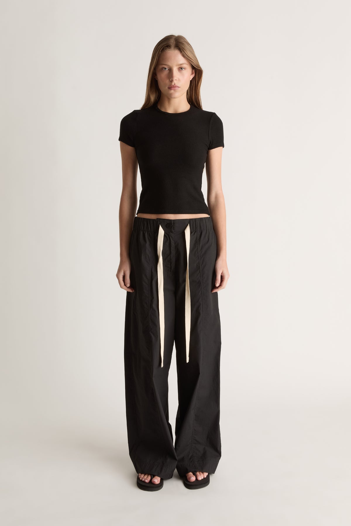 LM Poplin Wide Leg Pant