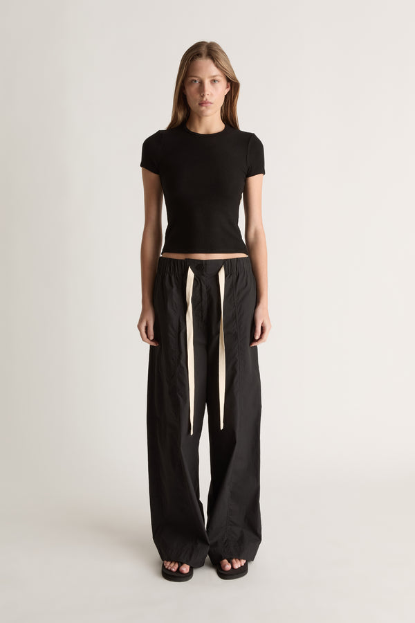 LM Poplin Wide Leg Pant