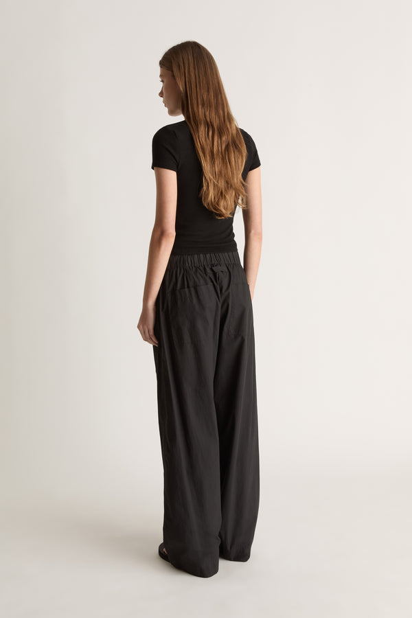 LM Poplin Wide Leg Pant