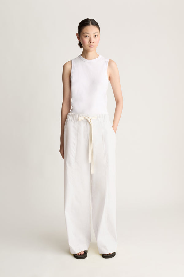 LM Poplin Wide Leg Pant
