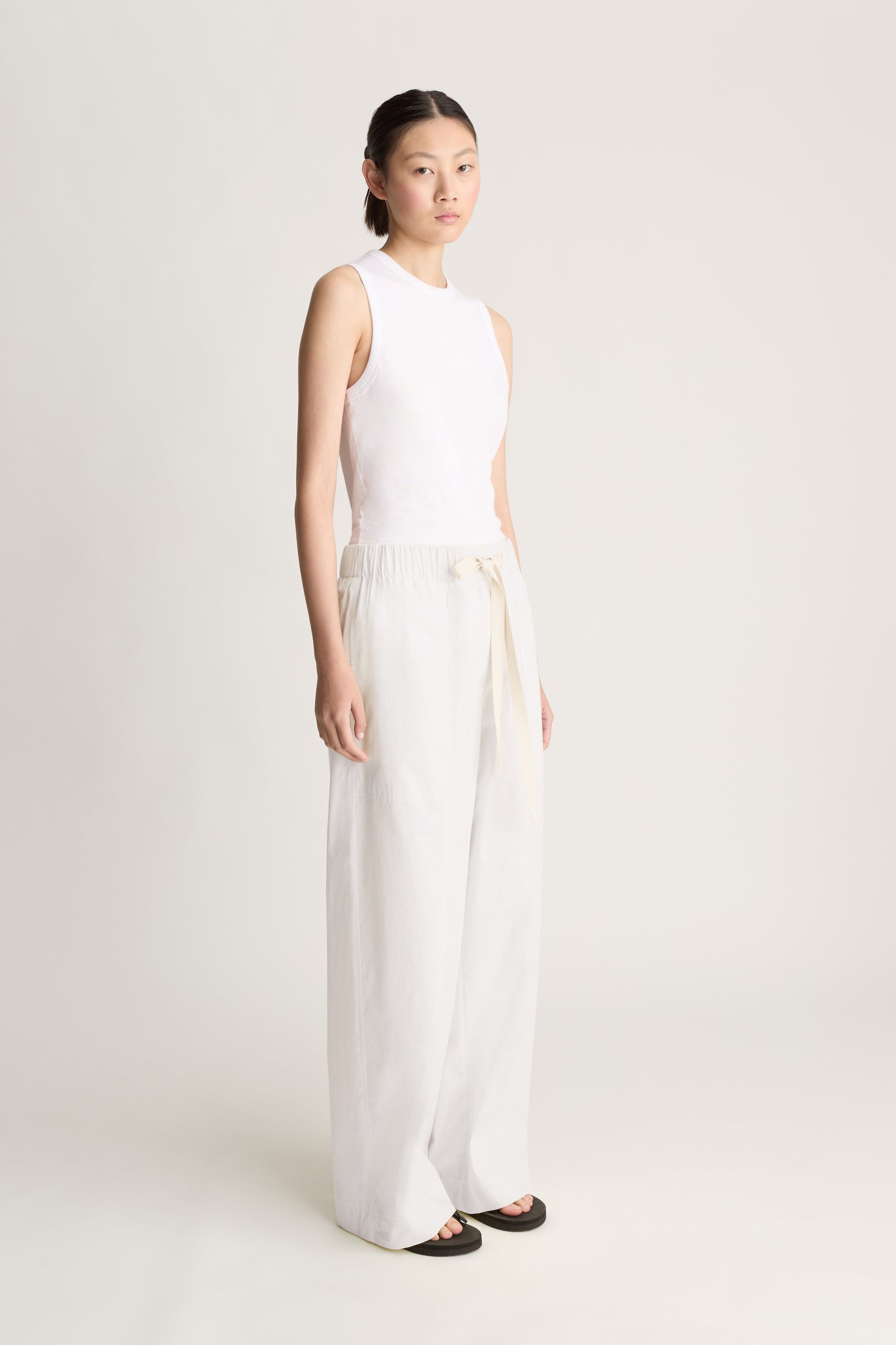 LM Poplin Wide Leg Pant
