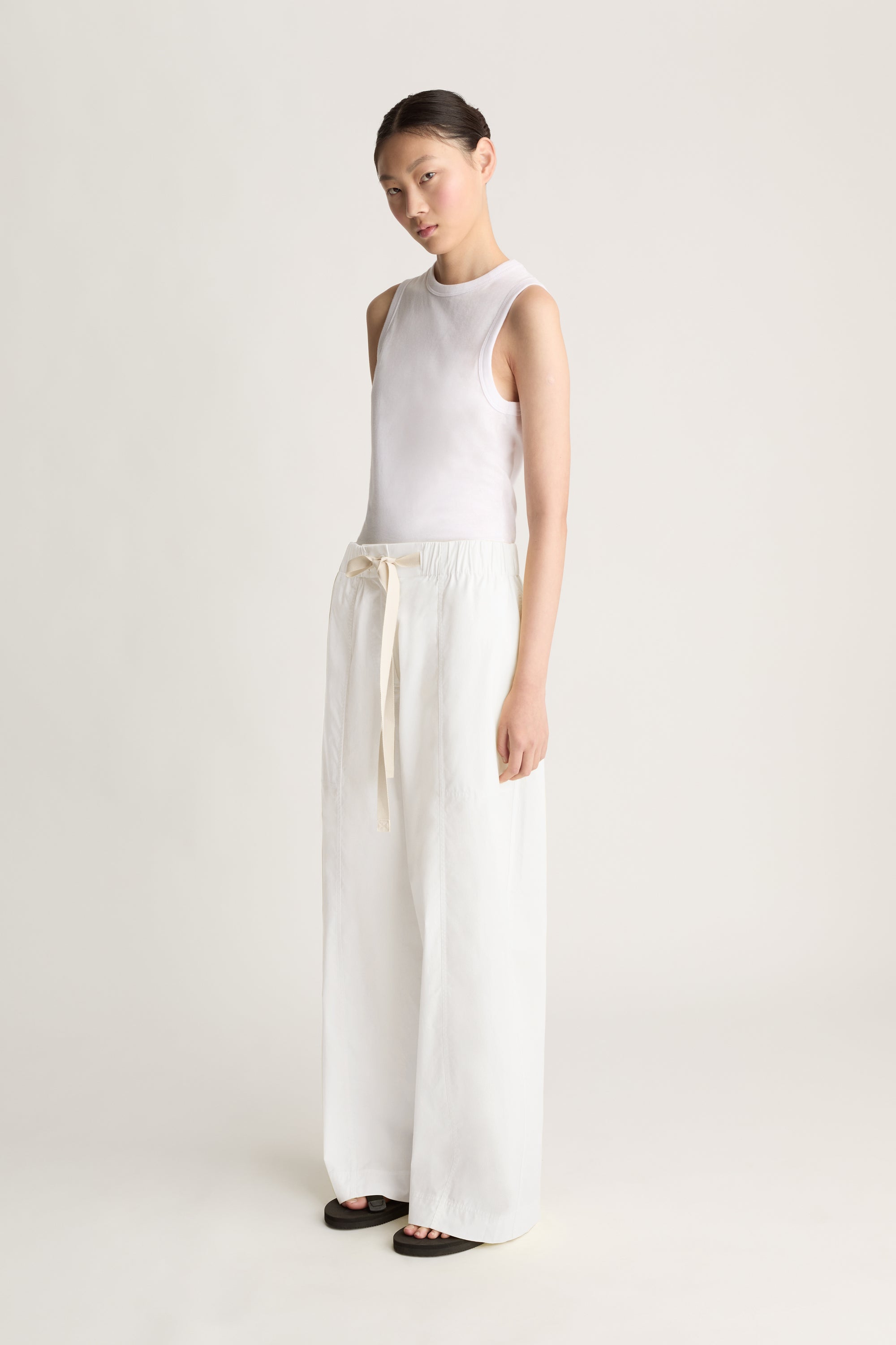 LM Poplin Wide Leg Pant