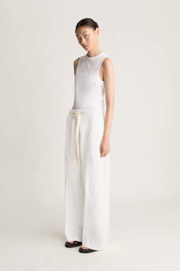 LM Poplin Wide Leg Pant