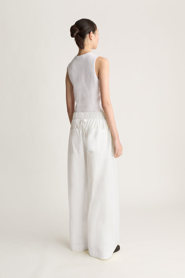 LM Poplin Wide Leg Pant