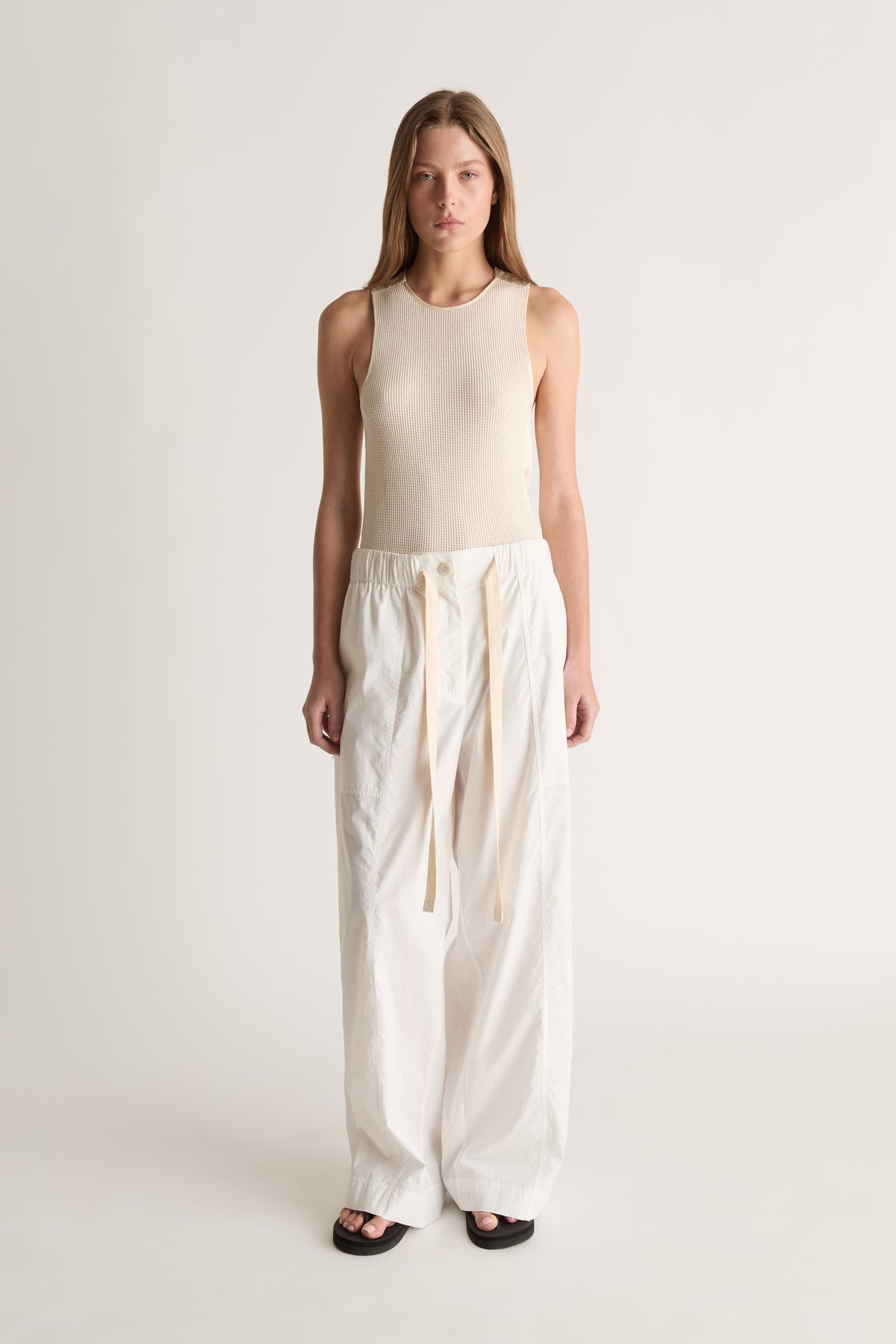 LM Poplin Wide Leg Pant