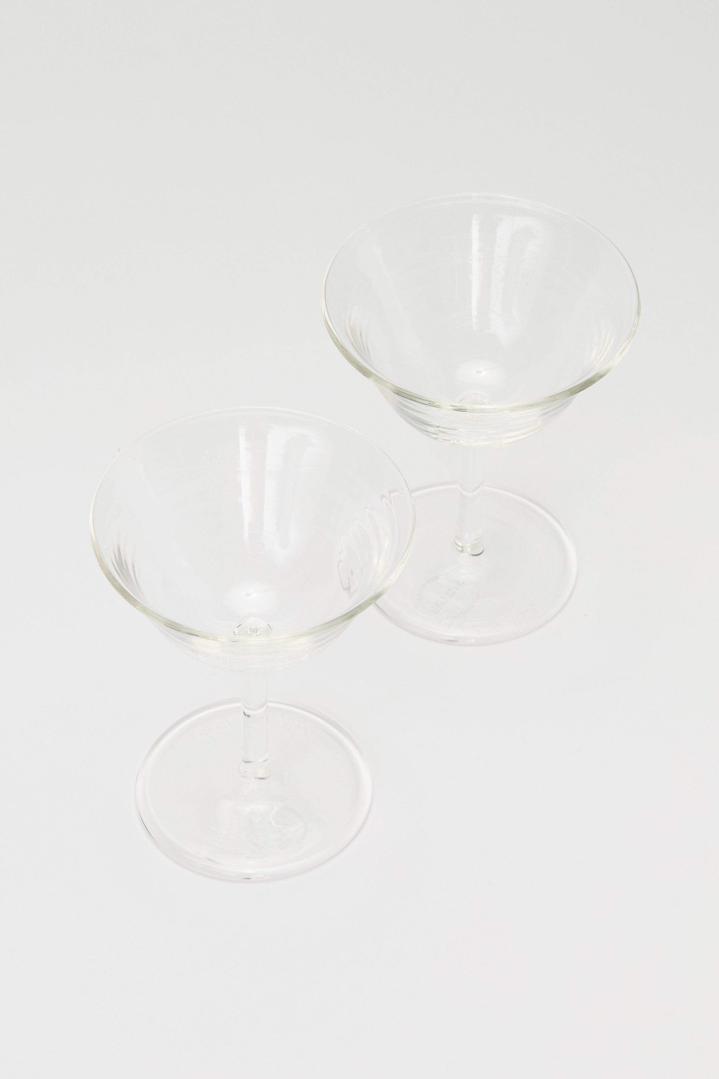R+D Rosetta Martini Glasses x 2