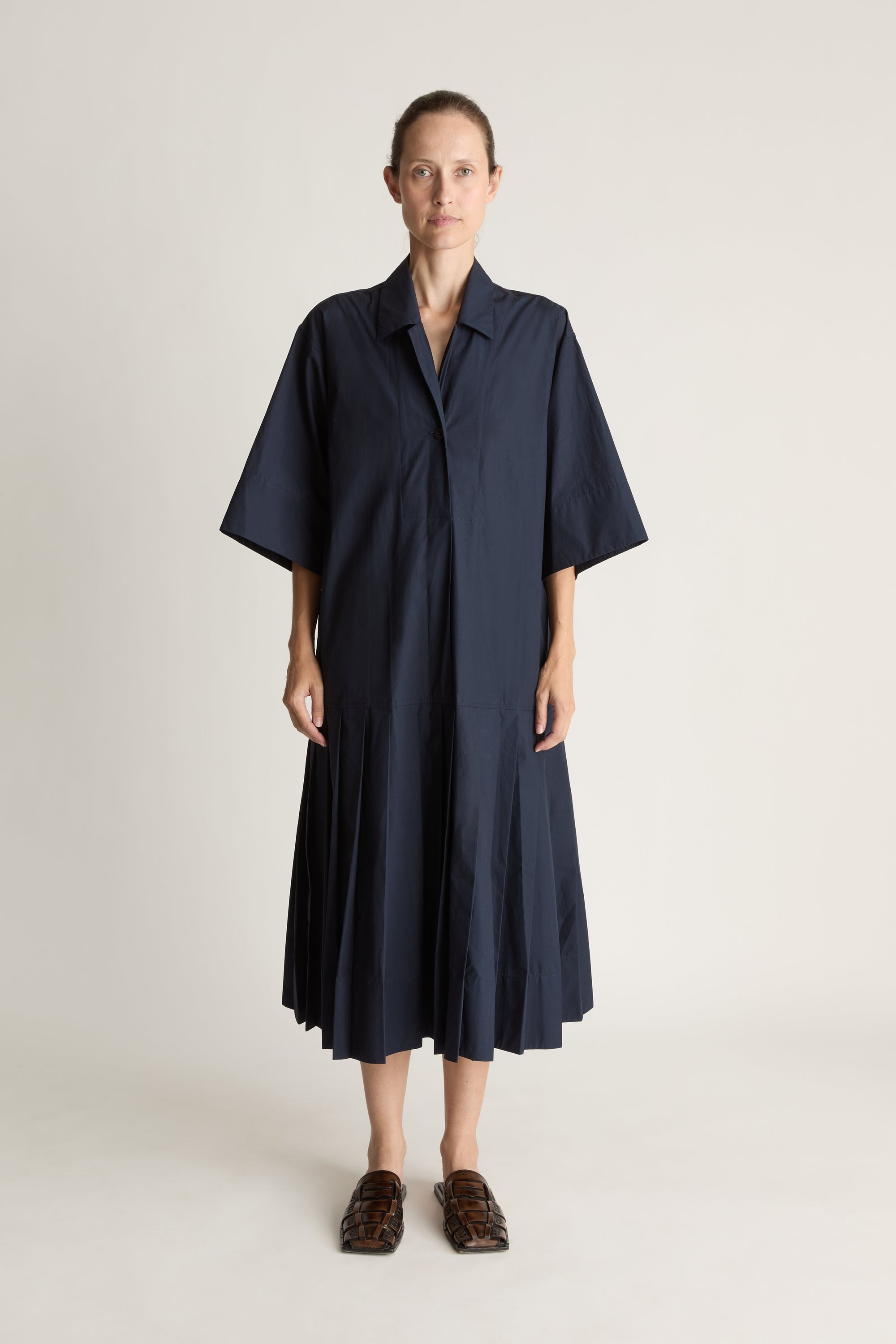 lee mathews shirt dress Lee Mathews Striped Shirt Dress In Orange - 50% Off