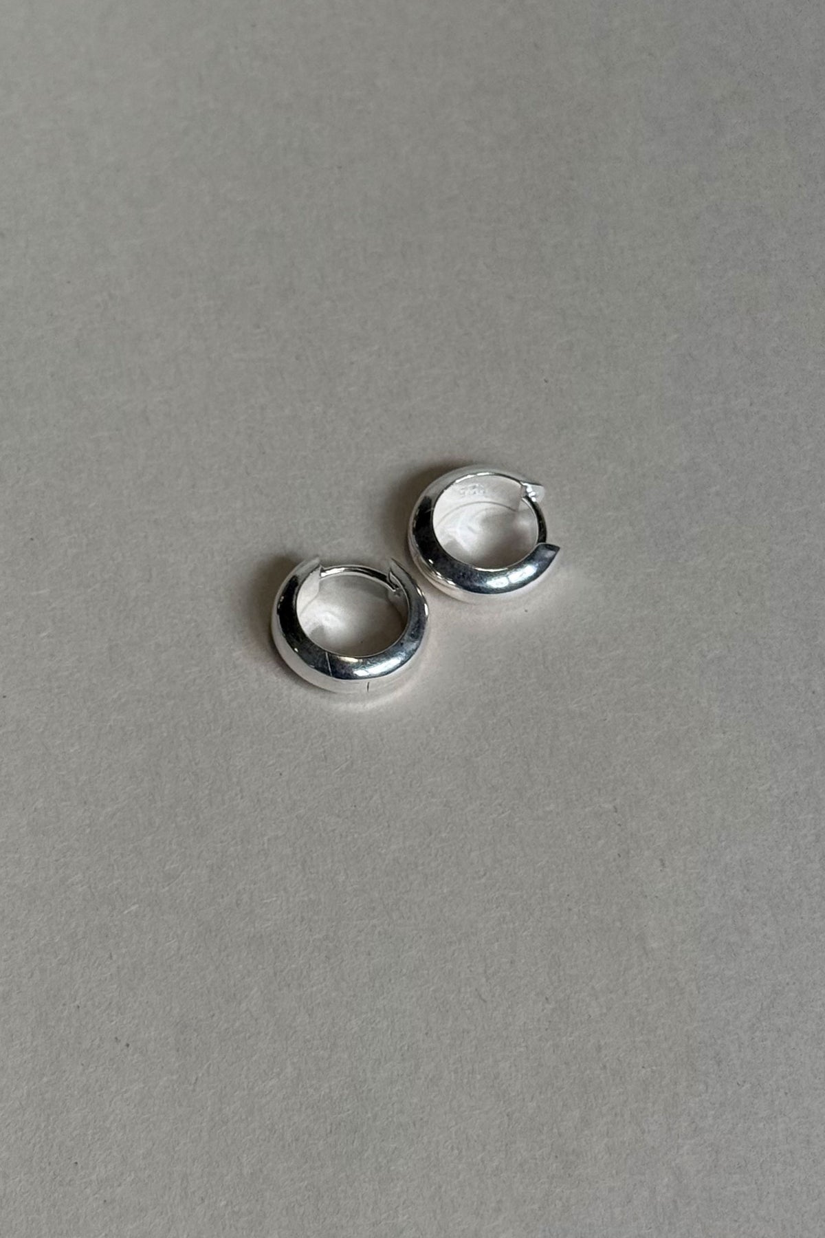 Medium Silver Hoops