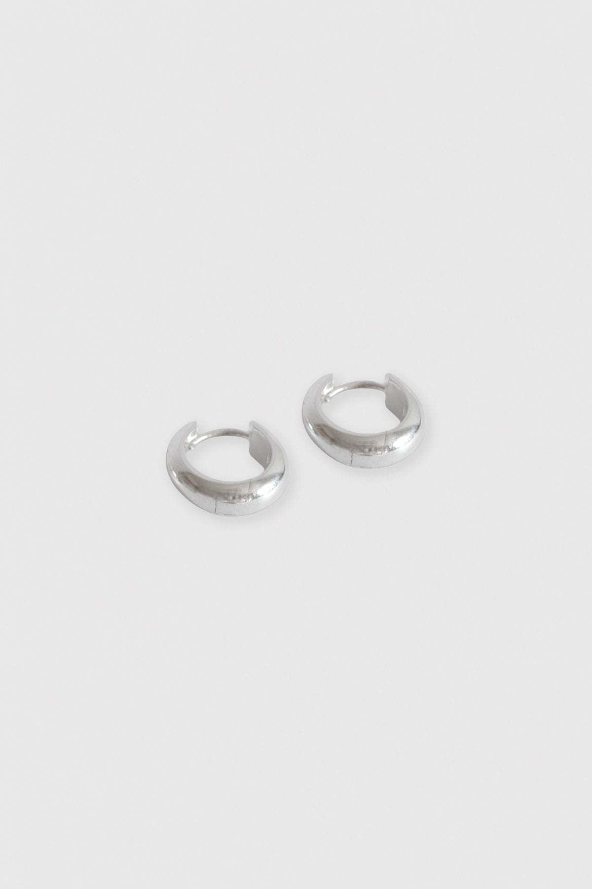 Medium Silver Hoops