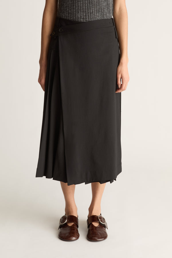Myles Wool Pleat Skirt