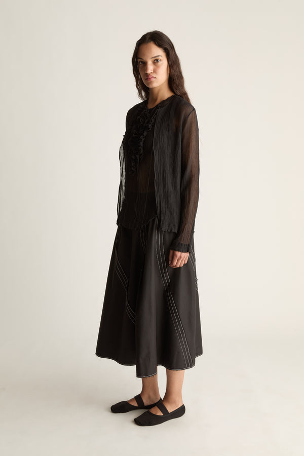 Olympia Silk Cotton Cardigan