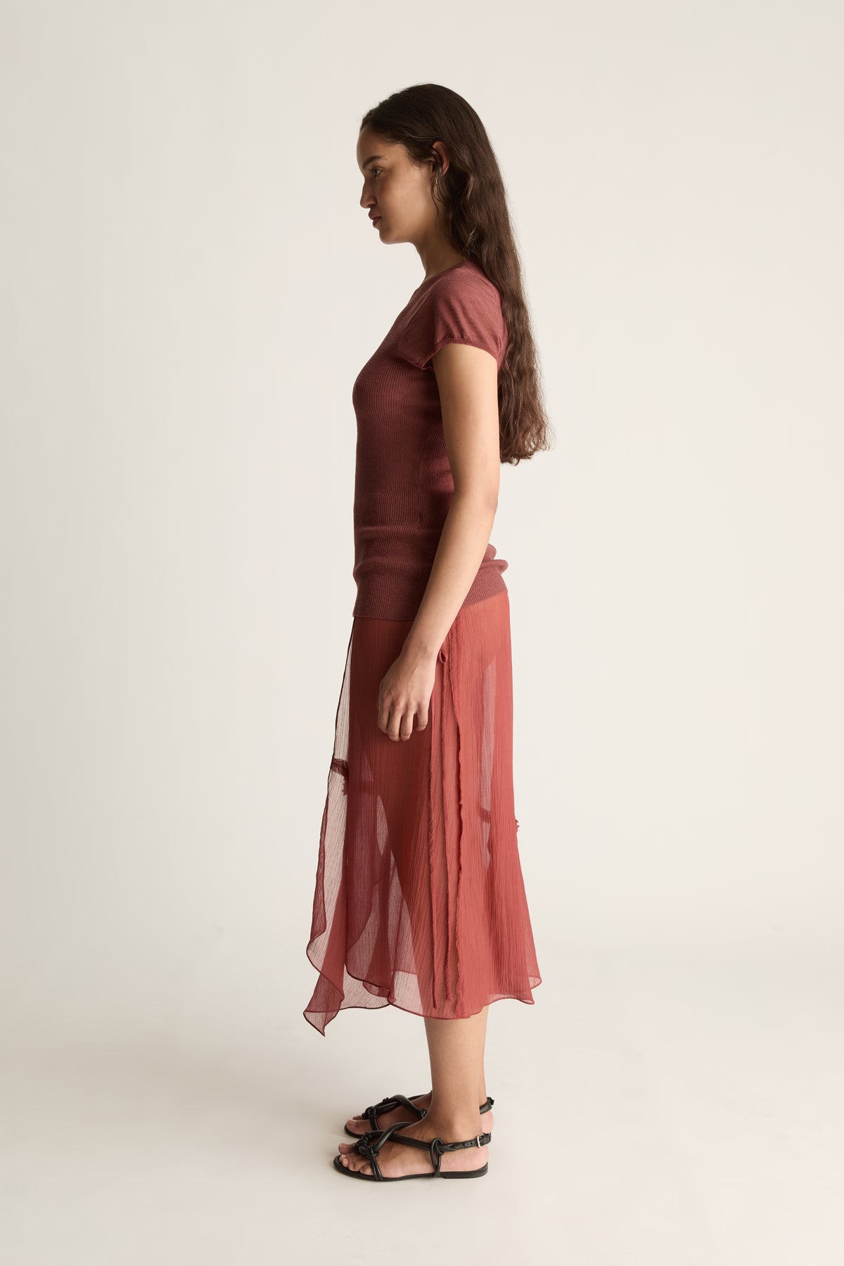 Olympia Silk Cotton Wrap Skirt