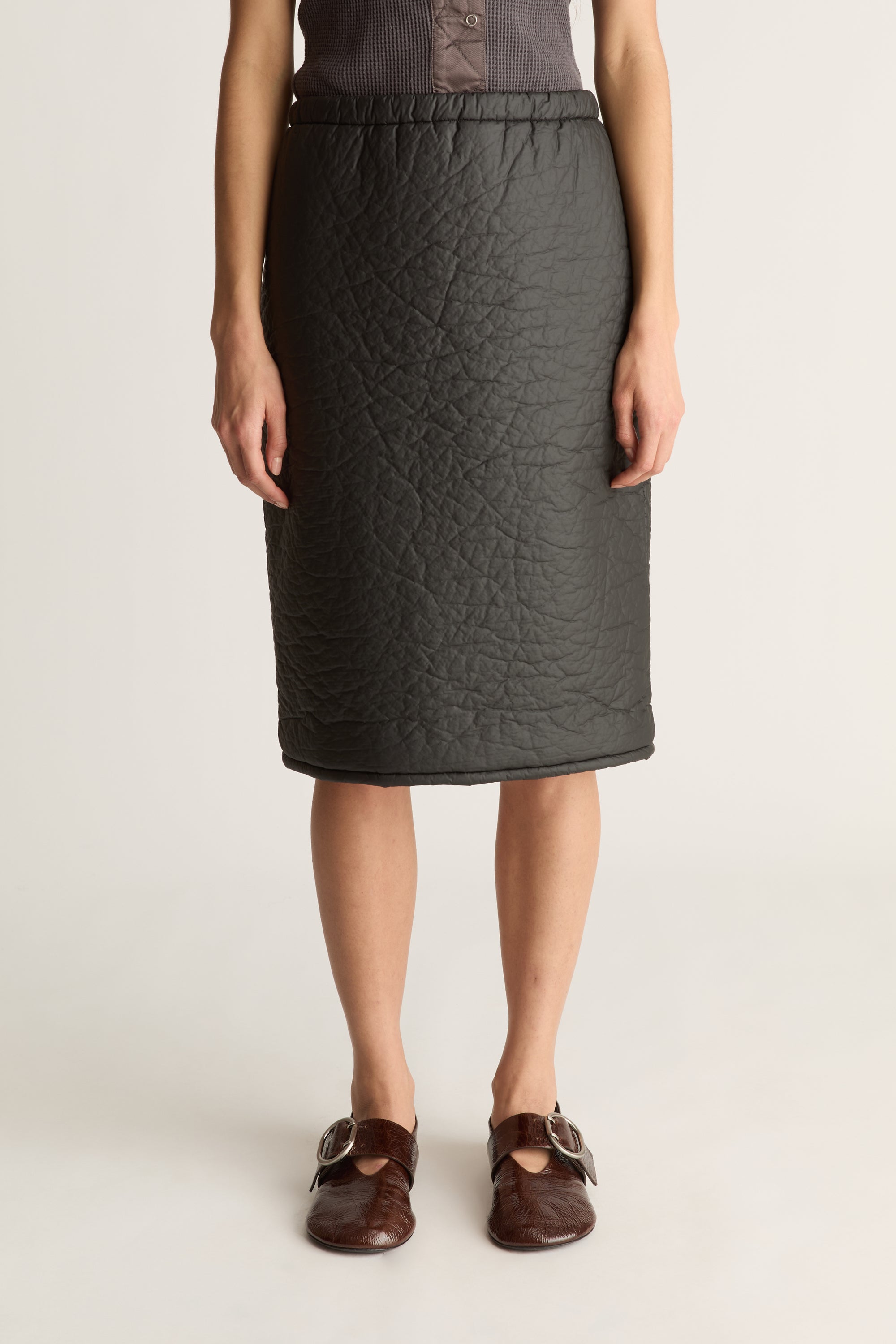 Puff Midi Skirt
