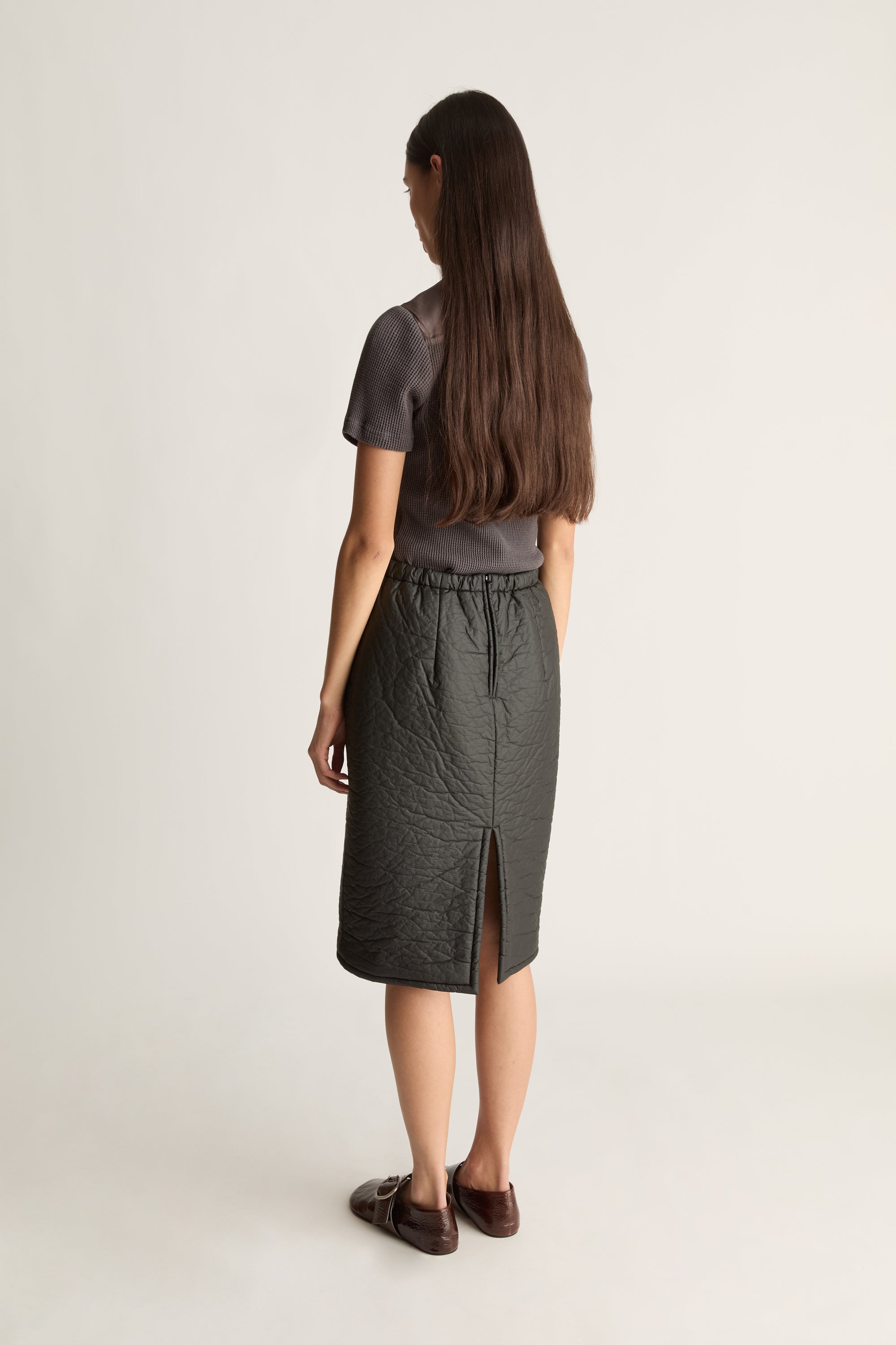 Puff Midi Skirt