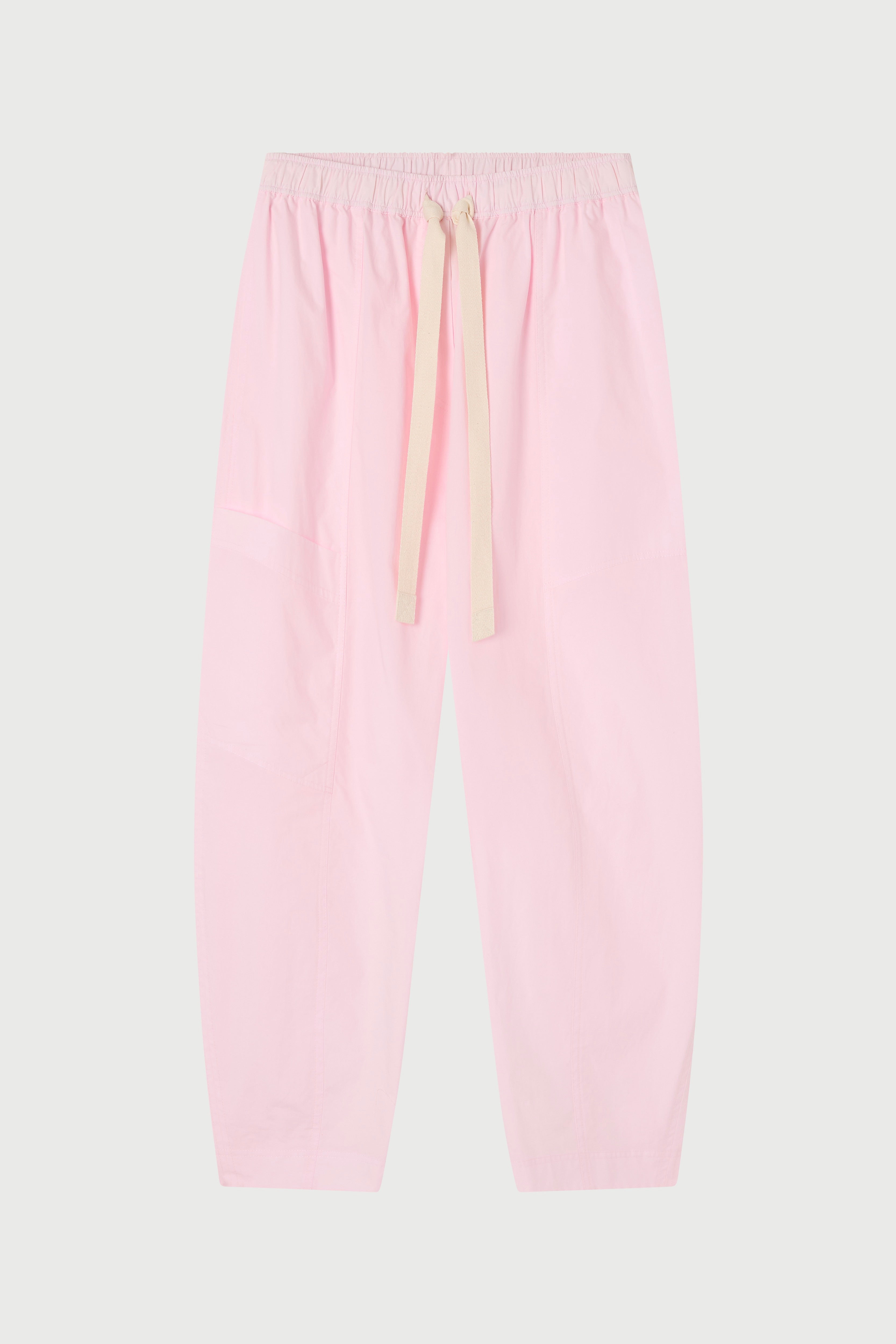 Light pink pants on a white background