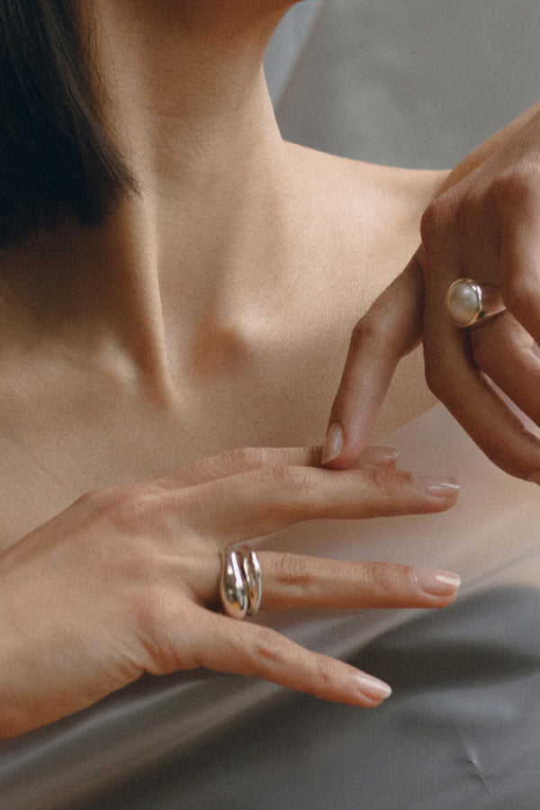 Duet Ring Set in Bronze