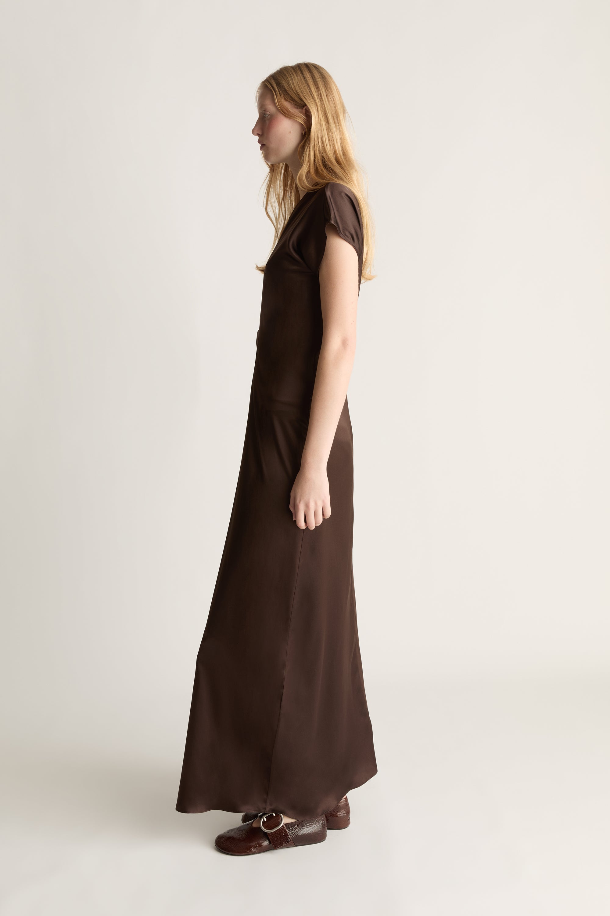 Stella Silk Satin Maxi Dress
