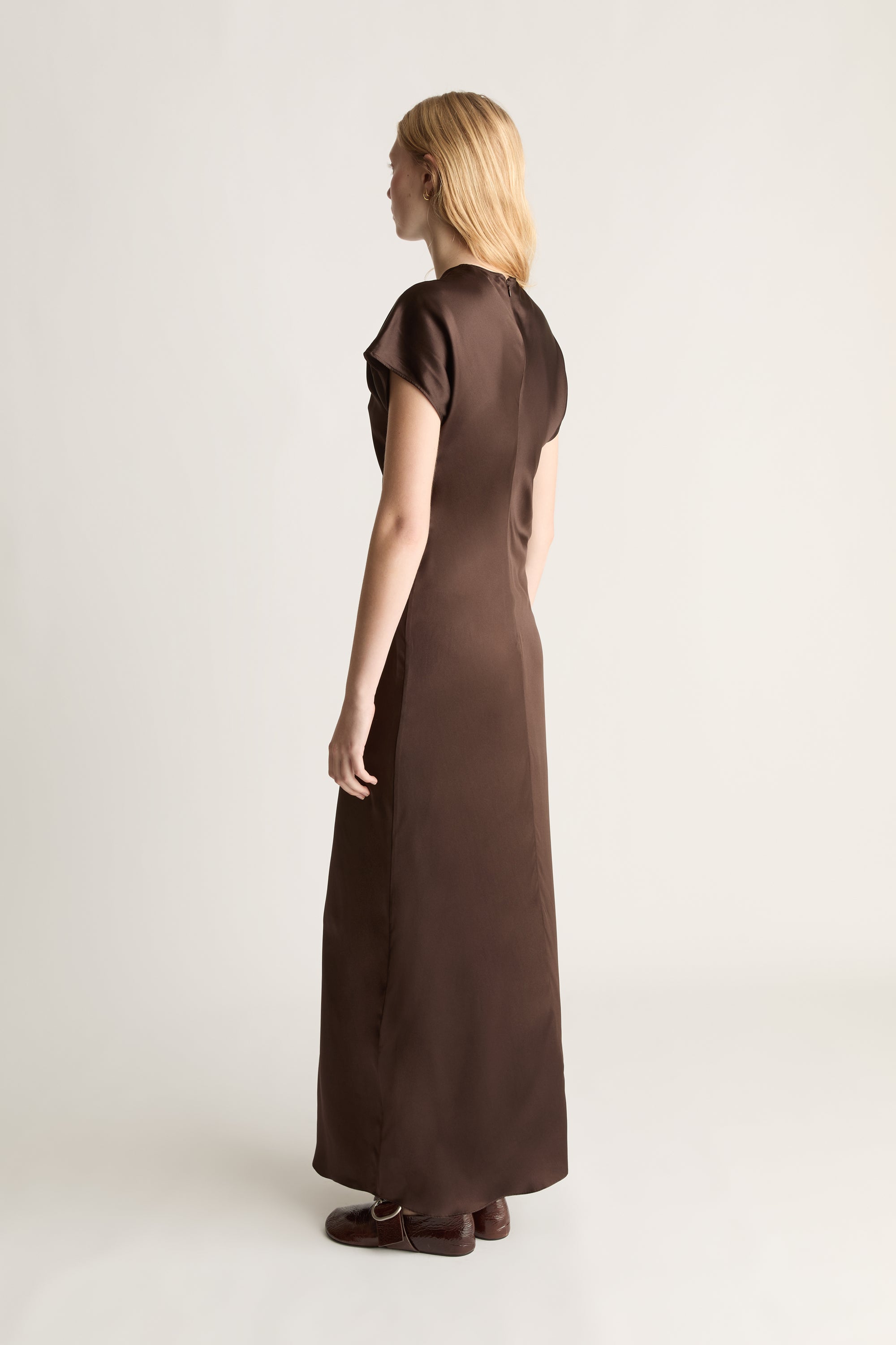 Stella Silk Satin Maxi Dress