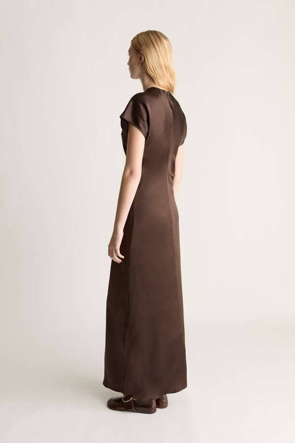 Stella Silk Satin Maxi Dress