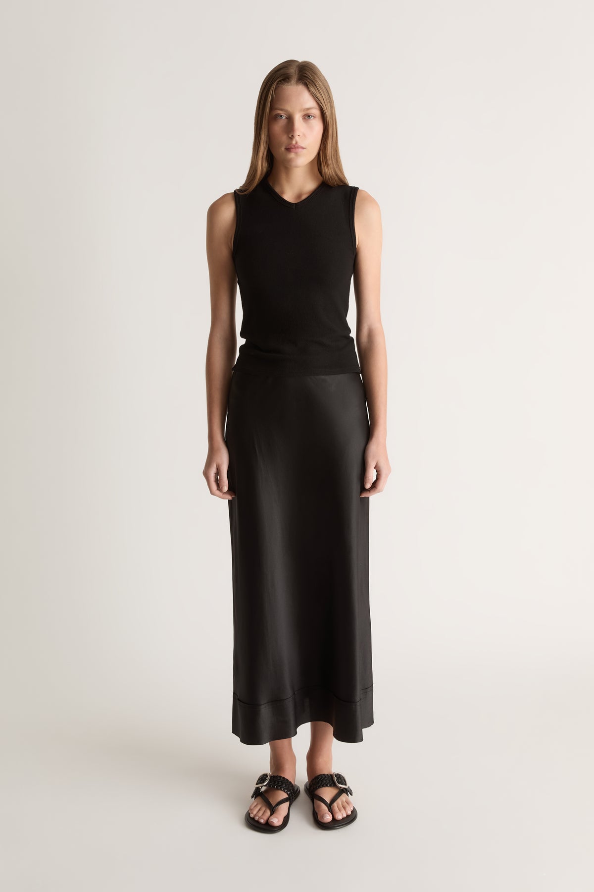 Stella Silk Satin Skirt