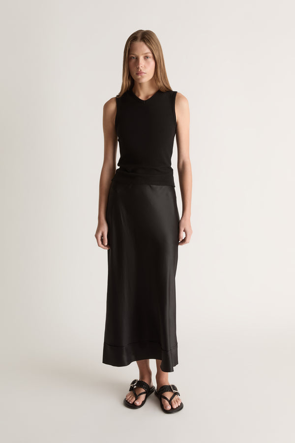 Stella Silk Satin Skirt
